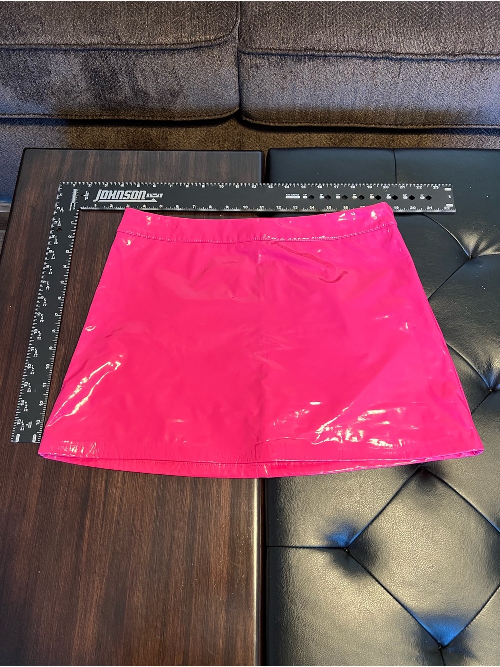 Forever 21 patent leather, hot pink Mini skirt Lg Y2K Barbiecore clubwear